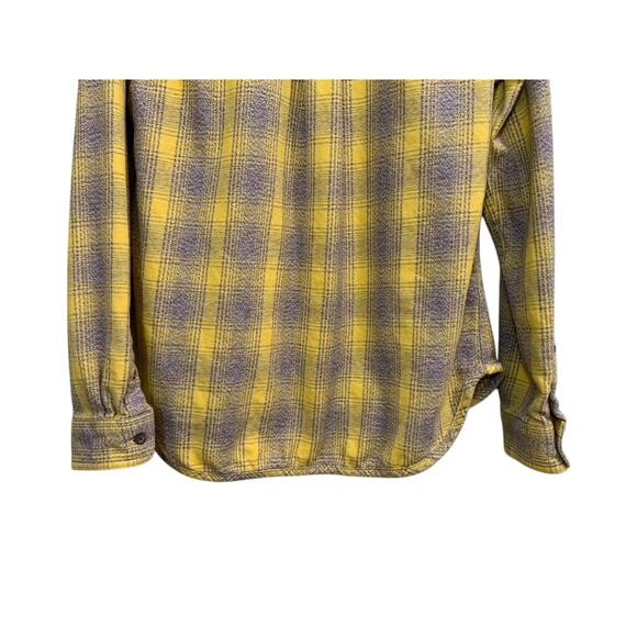 Toad & Co Shirt Bodie Women Size Small Yellow Gray Organic Cotton 1/4 Zip - Picture 9 of 12